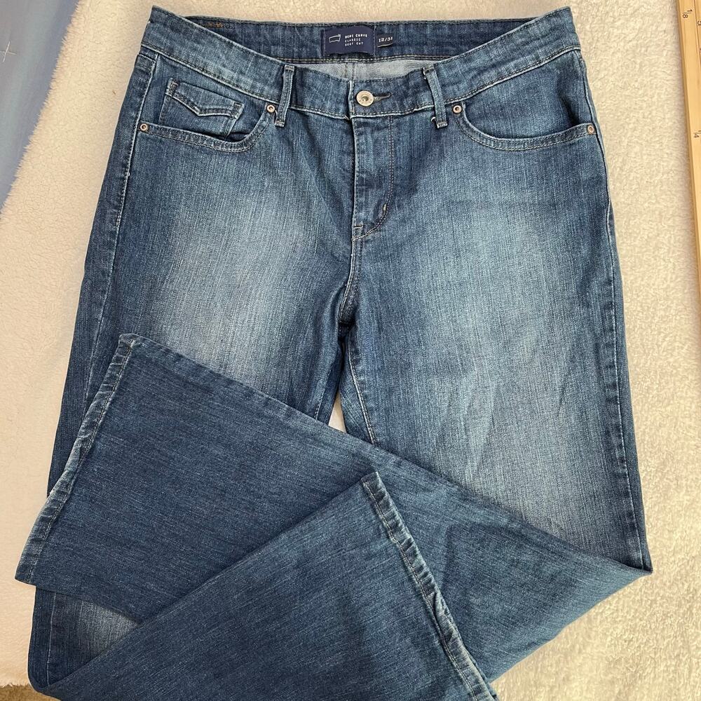 Levi’s San Francisco Women’s Denim Curve Classic Bootcut Jeans Sz 12/31 Distress